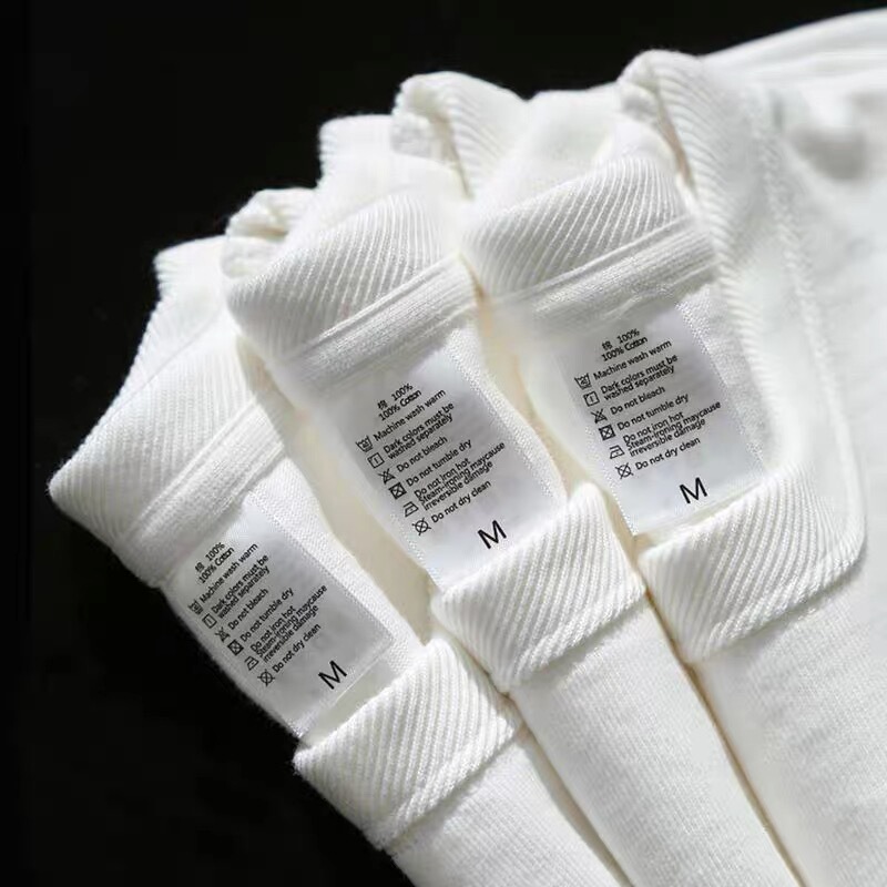 Xinjiang Cotton 300g Heavyweight Pure Cotton Short-Sleeved T-Shirt for Men and Women, Pure White Loose Summer Casual Base Shirt Top