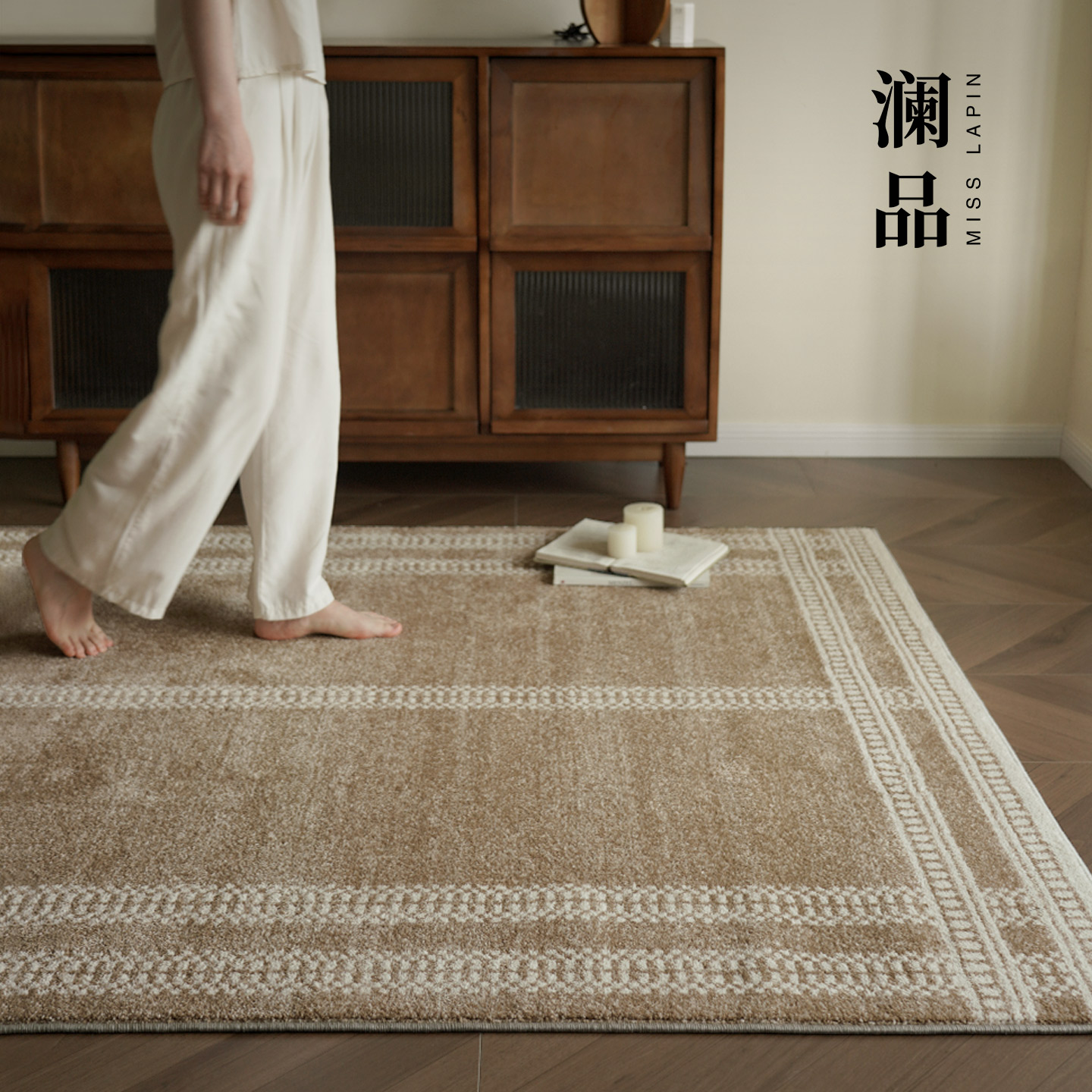 Lanpinzhigui Oriental wabi-sabi waterproof and stain-resistant carpet
