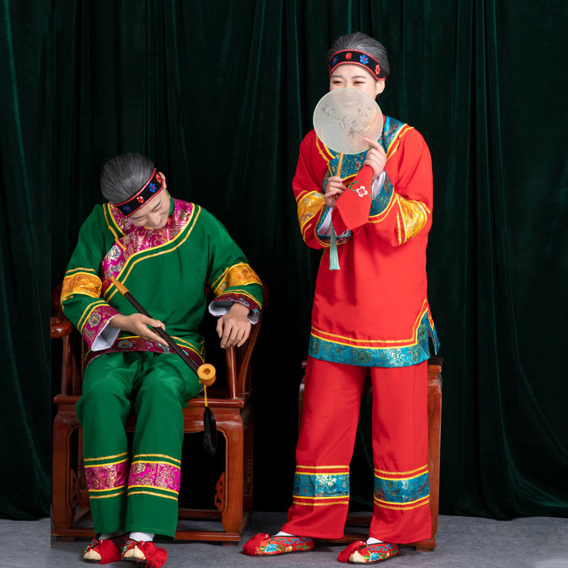 Ancient dress lady's clothing old lady clothes old lady who acted out of old grandma Chinese wedding mid-aged seedlings song clothes