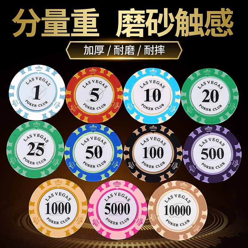 Chip Coin Crystal Macau Mixed Round Double Sided Mahjong Machine Chip Entertainment Tokens Chess room Mahjong Room Plastic 