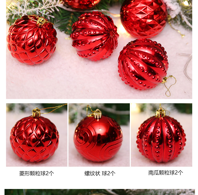 Christmas decorations, irregular-shaped painted Christmas balls, Christmas tree ornaments, accessories, shopping mall ceilings pic 4