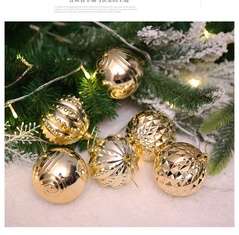 Christmas decorations, irregular-shaped painted Christmas balls, Christmas tree ornaments, accessories, shopping mall ceilings pic 10