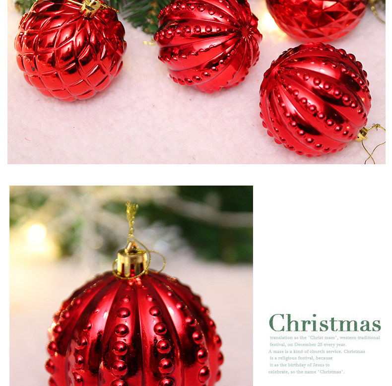 Christmas decorations, irregular-shaped painted Christmas balls, Christmas tree ornaments, accessories, shopping mall ceilings pic 7