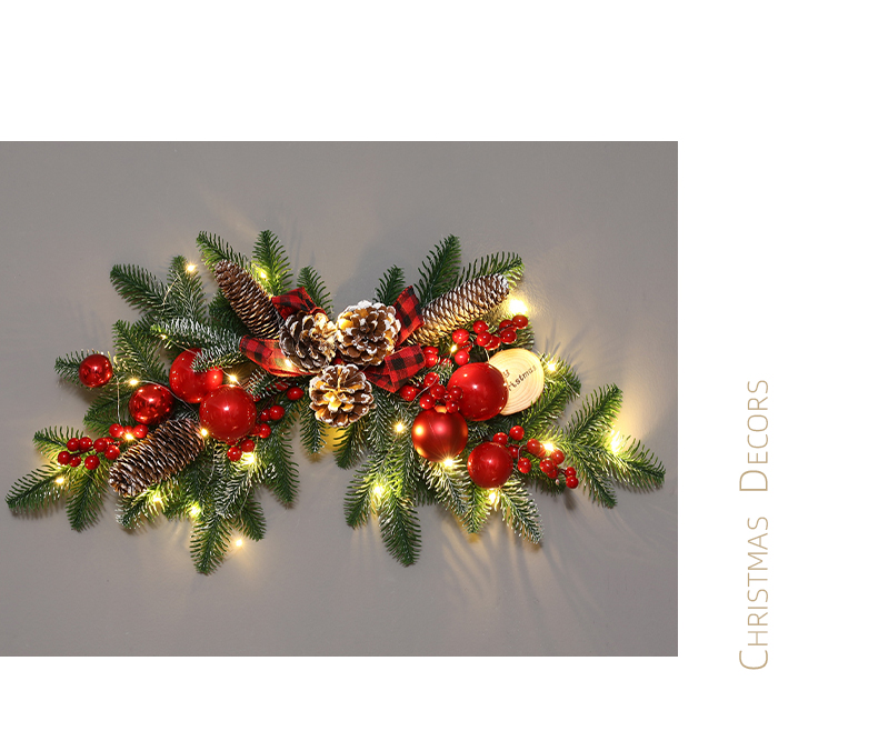 Decorative Ornaments Garland Rattan Circle Tree Door Wall Hanging Mall Hotel Lobby Glowing Scene Arrangement_voghion.com