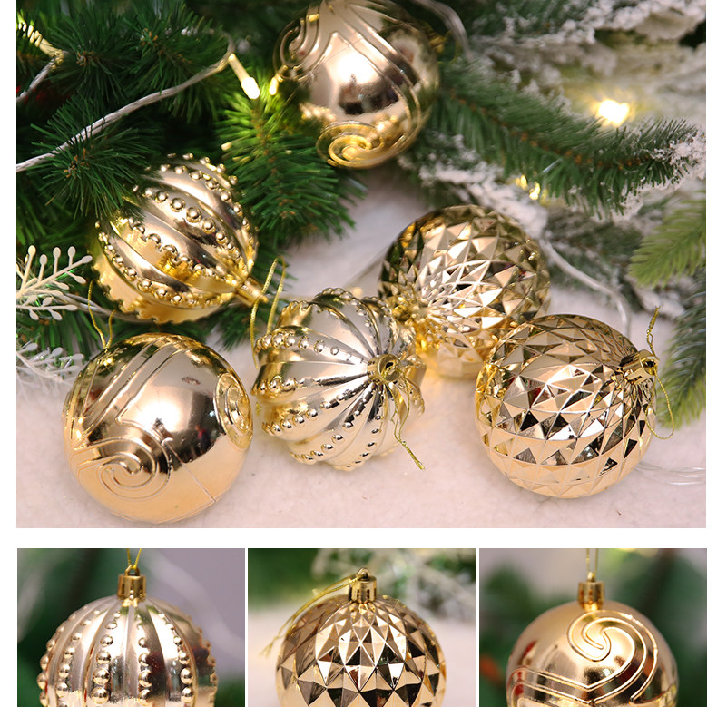Christmas decorations, irregular-shaped painted Christmas balls, Christmas tree ornaments, accessories, shopping mall ceilings pic 5