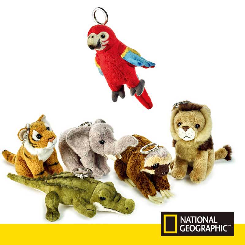 National Geographic Key Chain Key Chain Plush Red Diamond Parrot Little Tiger Little Lion Sloth Elephant Small Crocodile National Geographic Key Chain Key Chain Plush Red Diamond Parrot Little Tiger Little Lion Sloth Elephant Small Crocodile