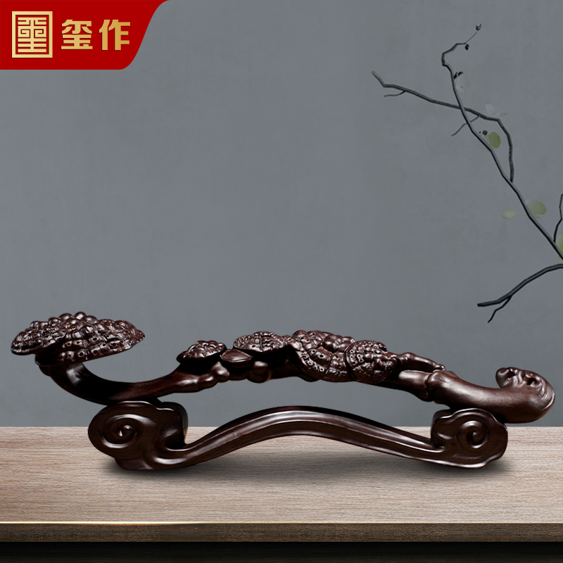 Dark sandal wood carving furnishings carving carving garden, fancy decoration decoration gift