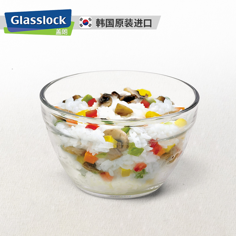 Glasslock Korea imported glass bowl high temperature resistant household Rice Bowl dessert bowl swallow bowl small fruit bowl