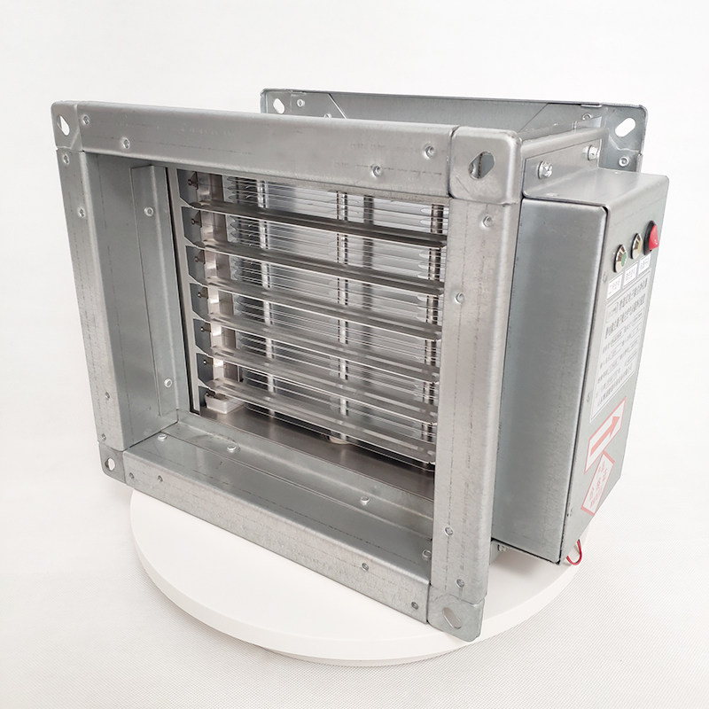 Wind pipe type electronic dust removal air purifying device high-pressure electrostatic air purifier Two-section static dust collector