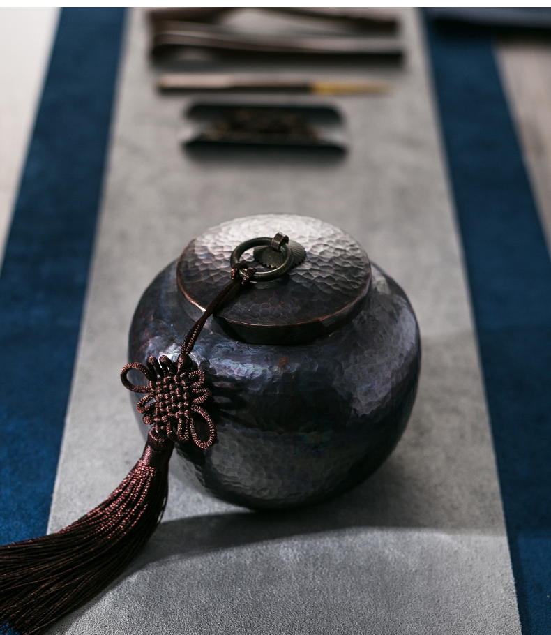 Brahman RongChun metal copper pot of pu 'er tea by hand seal tank storage tank and POTS of tea packaging barrels