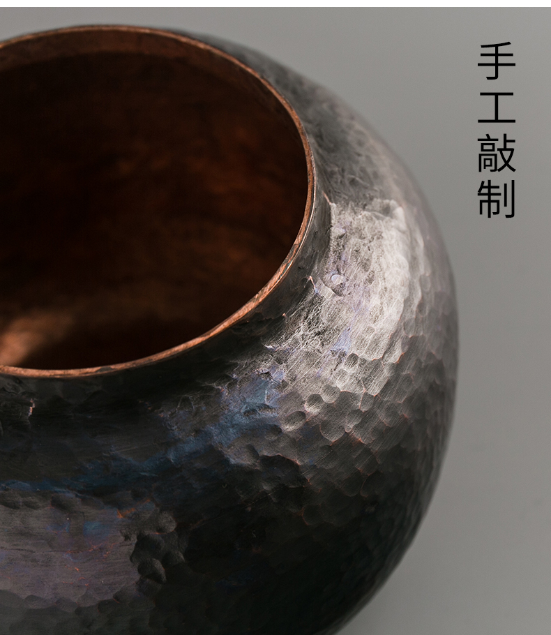 Brahman RongChun metal copper pot of pu 'er tea by hand seal tank storage tank and POTS of tea packaging barrels