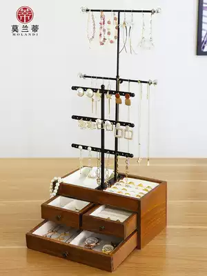 Jewelry box Ring jewelry storage box Necklace earrings shelf display rack Jewelry display storage box small and exquisite