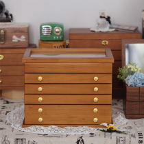 Jewelry box Storage box Jewelry earrings Necklace earrings Multi-layer net red jewelry box Collection box Small exquisite ring box