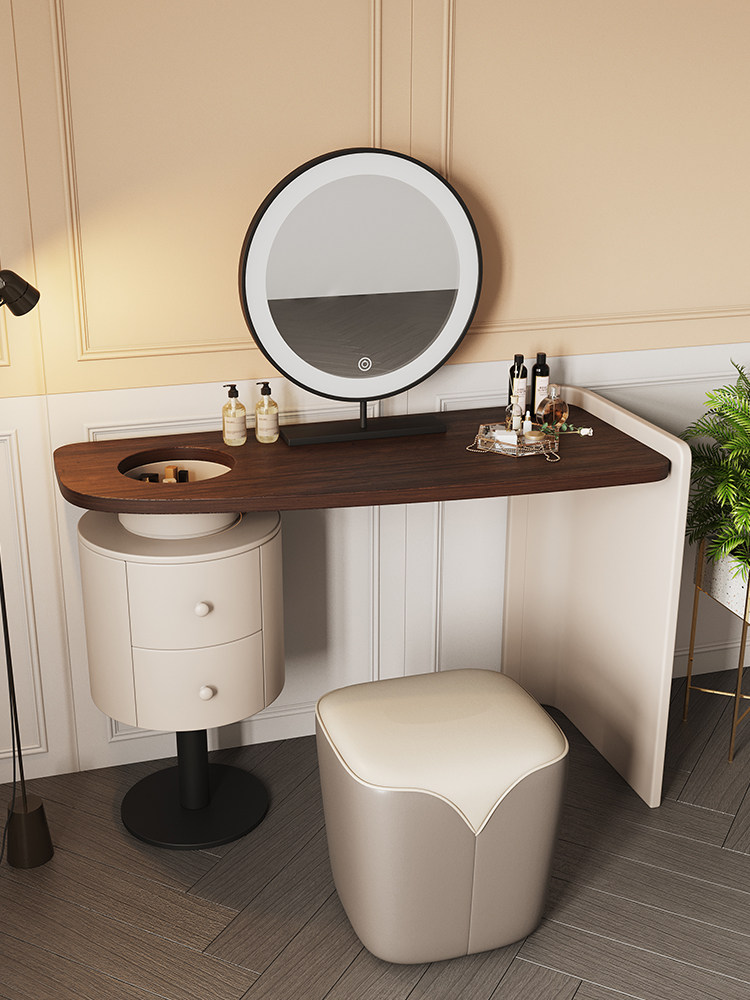 Italian Lightweight Makeup Table Household Bedroom Dressing Table Modern Red Net Red in High Enterprise Mirror Makeup Table