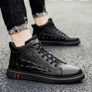 秋季百搭真皮马丁鞋时尚运动板鞋男鞋