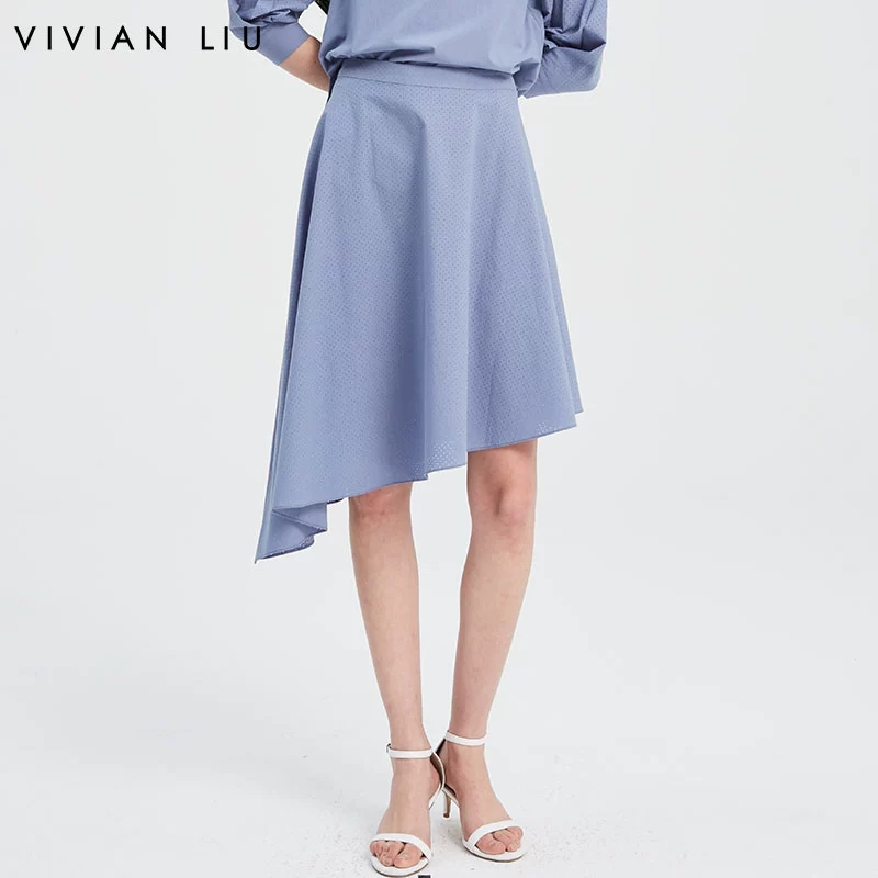 VIVIAN LIU G2024001 2020 váy cotton chéo phong cách mới cho phụ nữ mùa hè - Váy