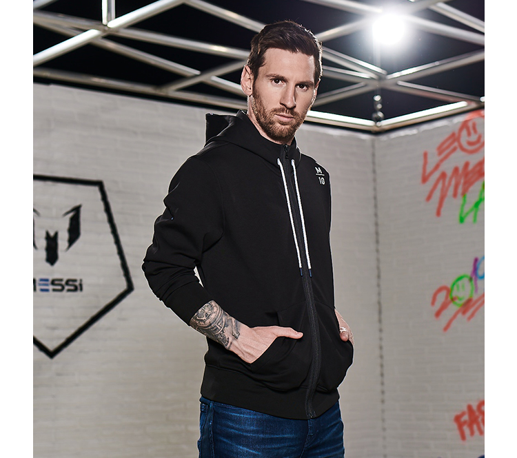 LEO MESSI Unisex Loose Zipper Hooded Jackets