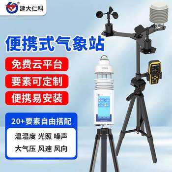 Ultrasonic weather station portable handheld campus monitor mechanical movable small ultrasonic monitoring station