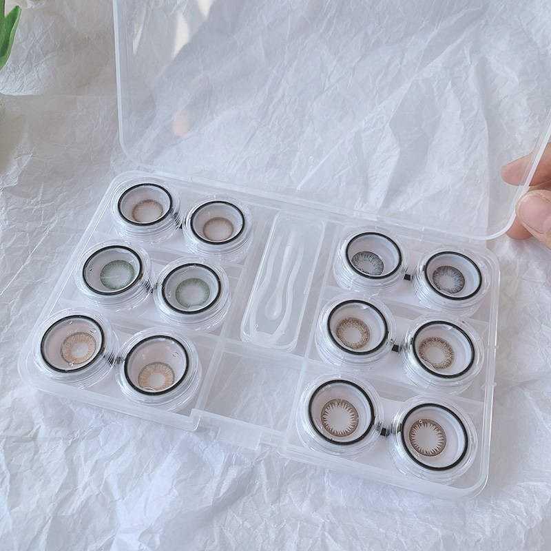 Extra-packed transparent pupil mate box invisible myopic glasses box six-packed pressed large-capacity collection box