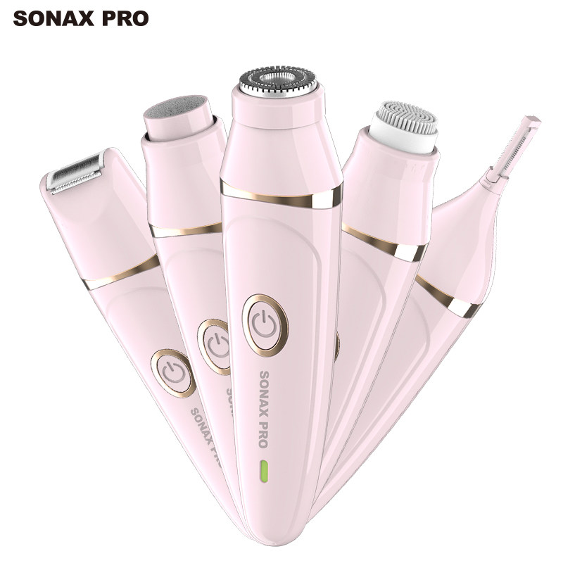 Women's electric shaving device, pubic hair trimmer, scraper, bikini shaving knife, private part shape