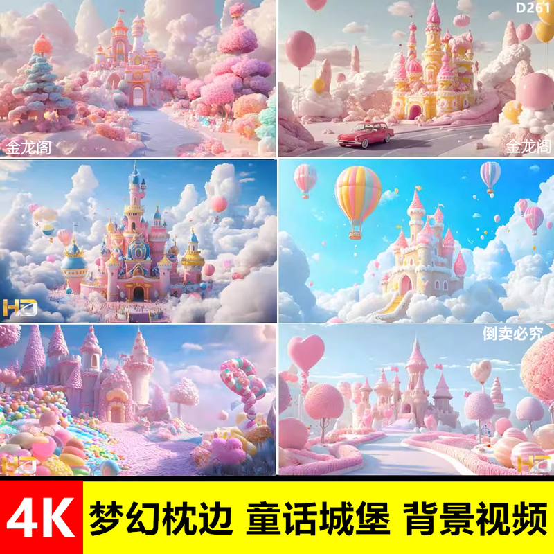 4K Dreamy Bedside Fairy Tale Castle Princess Sky Disney Cute and Beautiful Cartoon Led Background Video Material 4K Dreamy Bedside Fairy Tale Castle Princess Sky Disney Cute and Beautiful Cartoon Led Background Video Material