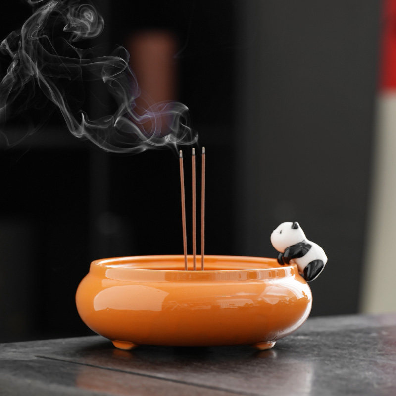 大号佛具三足炉小香炉：家中静谧禅意，一炉香点燃心灵之旅！-香熏灯炉