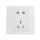 Розетка Bull switch socket type 86 скрытая с одним отверстием и пятью отверстиями USB с пятью отверстиями 16A настенная панель с одним отверстием и двойным управлением бытовая белая mini 4