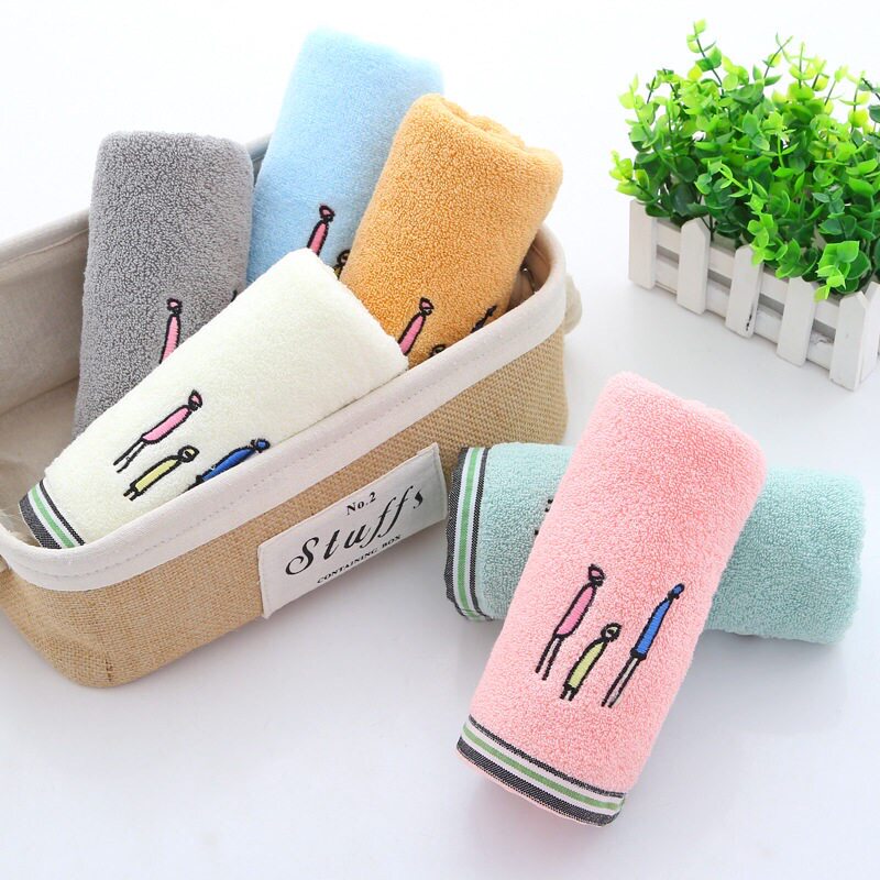 Fractured cotton towel towel wiped towel with face washing and washing face and cleaning face towel and thick absorption towel