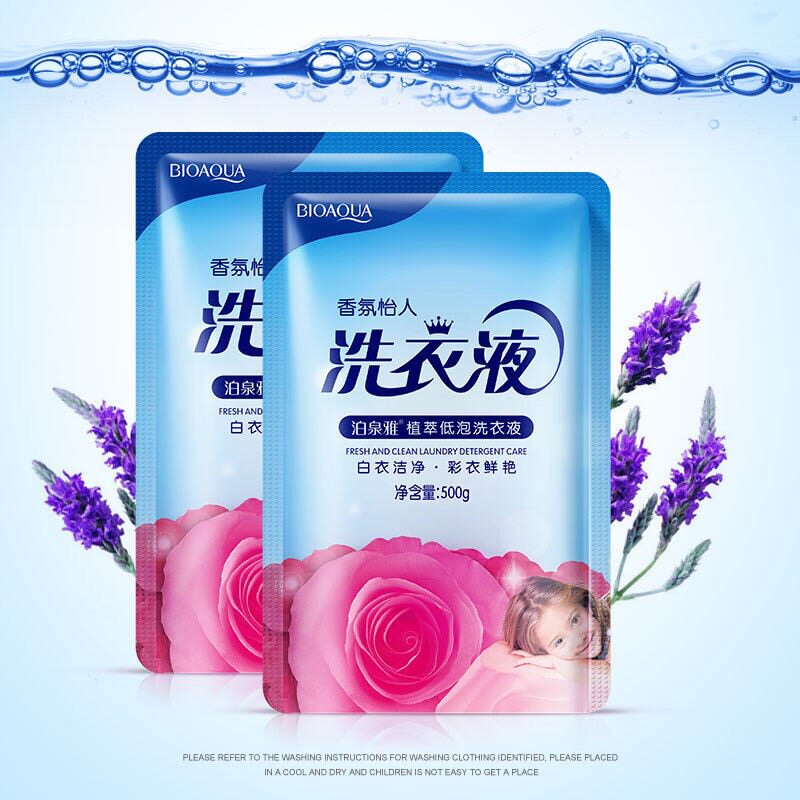 1 Bag of Poquan Ya Laundry Detergent 500g Loaded Family Loaded Moon Lavender Handwashing Machine Wash of Clothing Care