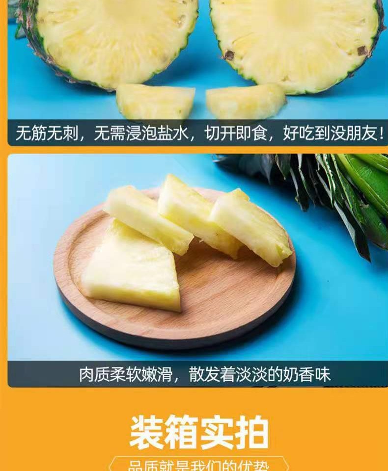 【圣果一家】云南手撕牛奶大凤梨