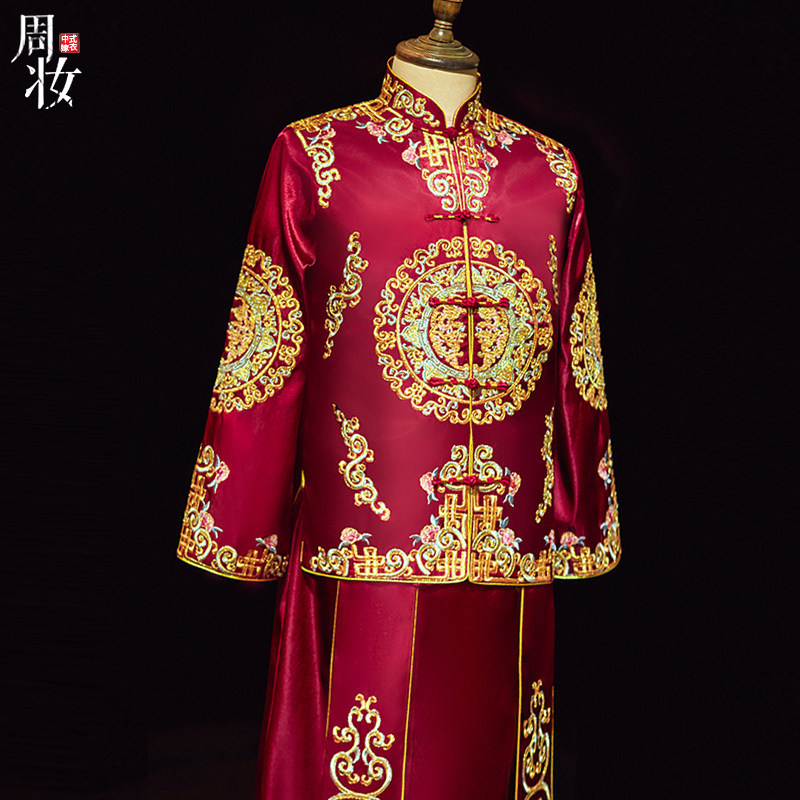 Xiuhe clothing men's 2022 new Chinese style Chinese style groom dress dragon and phoenix hanging men's wedding toast clothing