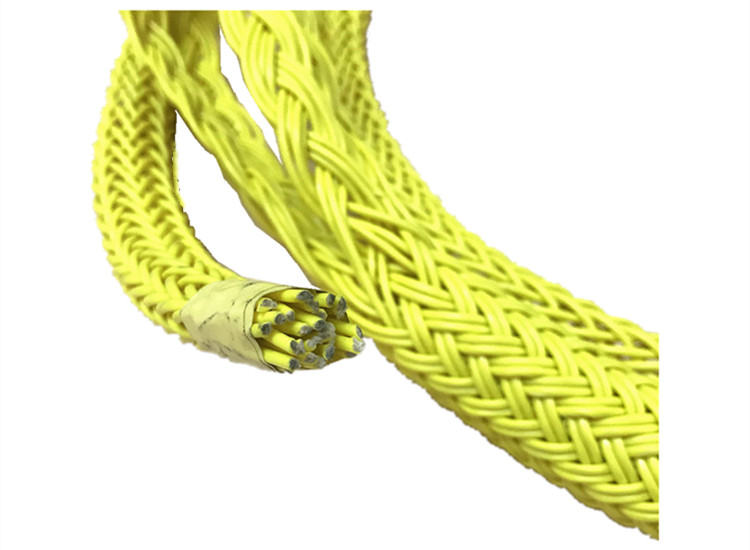 Веревка/Rope 凯夫拉承重网承重2吨耐海水腐蚀rov缆索吊绳缆水密缆零浮力kevra Lanhe