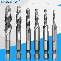 Hexagonal shank drill tapping integrated composite wire tapping screw machine with high speed steel 4341 metric wire cone