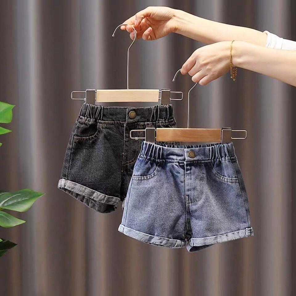 Girl Jeans Shorts Summer Dress 2023 New Summer Children Pants Han Edition Foreign Air Baby Loose Fashion Shorts-Taobao