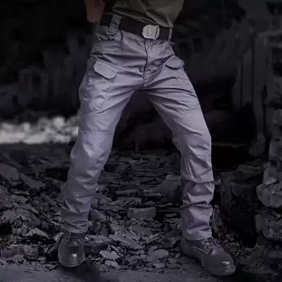 Military fans US military ix7 tactical pants male elastic commuter Heliken Commander tooling battle training pants grid training Library
