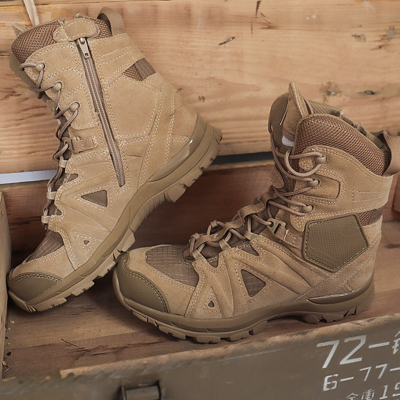 US Military Ultralight Combat Training Boots Men Mag Nan Combat Boots Breathable Cqb Tactical Boots High Silo Land War Mountaineering Desert Boots