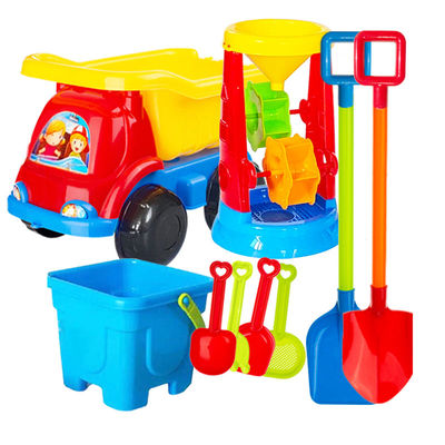 儿童沙滩玩具套装宝宝戏水玩沙挖沙决明子沙漏大号铲子沙滩桶工具