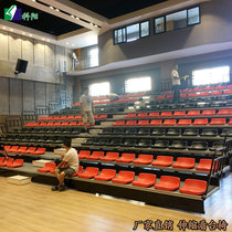 Auditorium seat backrest telescopic grandstand chair Hollow blow molding grandstand seat manufacturer stadium ladder mobile row chair