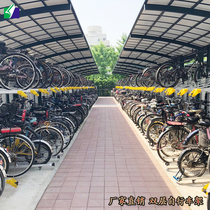 Three-dimensional double-layer bicycle parking rack New municipal vehicle placement display rack upper and lower two-layer pull-out parking rack