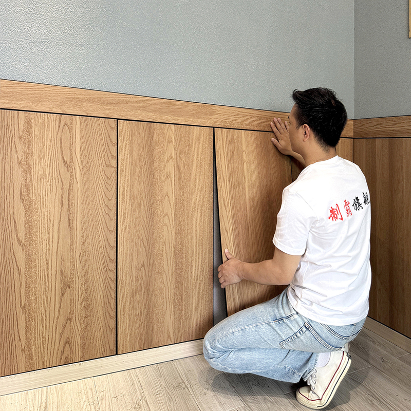 Wood Grain Wall Panels Waterproof 3D Stereo Wall Stickers Self-Adhesive Wall Surround Half-Wall Dining Room Wall Skirt Living Room Wood Veneer Background Wall Wood Grain Wall Panels Waterproof 3D Stereo Wall Stickers Self-Adhesive Wall Surround Half-Wall Dining Room Wall Skirt Living Room Wood Veneer Background Wall