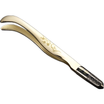 Thickened pure copper tea clip Kung Fu tea set tea ceremony accessories tea cup clip 304 stainless steel metal tea tweezers