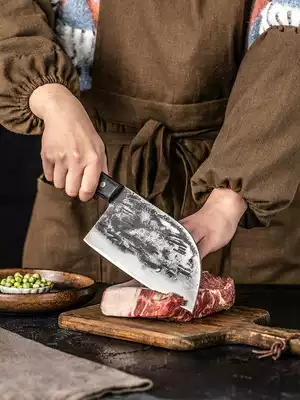 Qiao Zheng cutting knife Household side dish knife Lightweight ladies slicing knife Stainless steel hand forged thin sharp meat cleaver