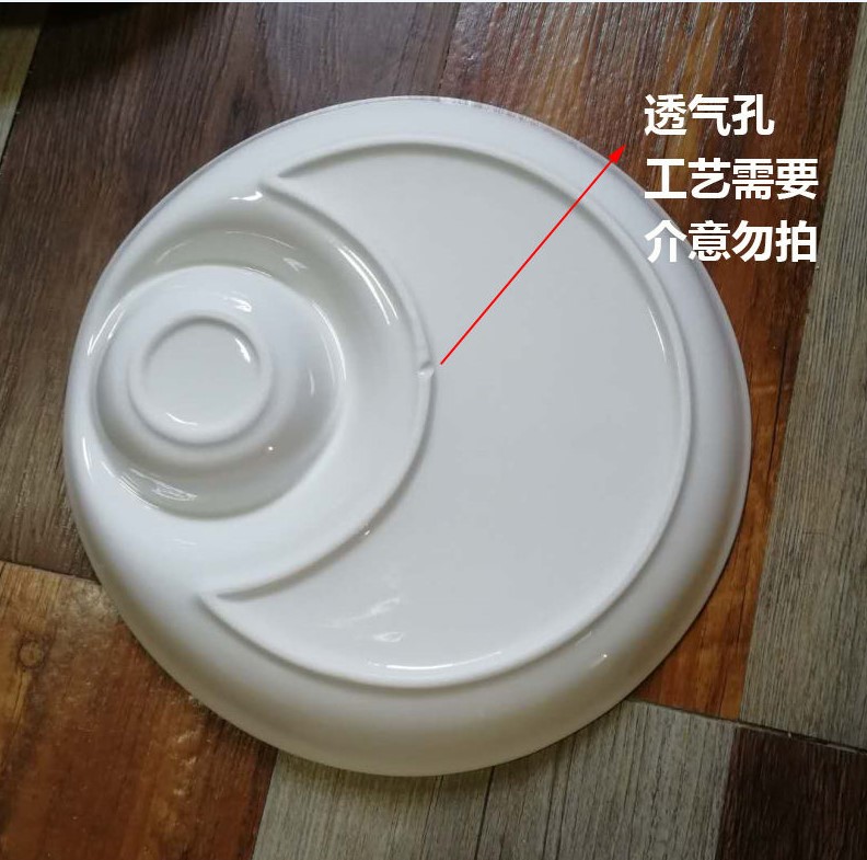 Water dumplings dribbling vinegar dish rounded rectangle home hotel creative ceramic rapeseed sushi plates with shrimp dish