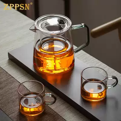 ZPPSN Glass Teapot Teapot filter High temperature resistant thickened tea maker Kung Fu tea set Household Teapot set