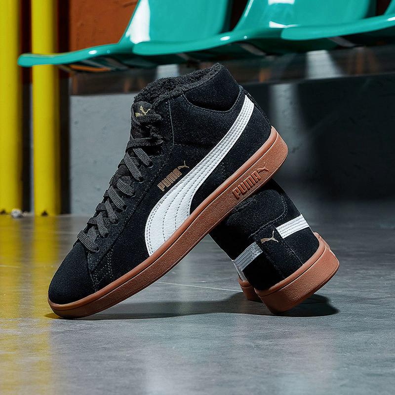 Puma Men's and Women's Shoes, Fleece-Lined High-Top Sports Shoes, Casual Shoes, Sneakers 375870