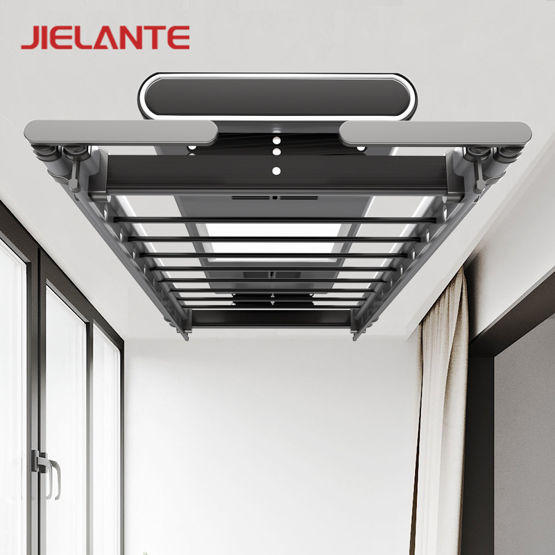 Supports Voice-Controlled Electric Clothes Drying Rack, Remote-Controlled Intelligent Drying, Household Balcony Lifting Clothes Rack, Automatic Drying Rod Machine Supports Voice-Controlled Electric Clothes Drying Rack, Remote-Controlled Intelligent Drying, Household Balcony Lifting Clothes Rack, Automatic Drying Rod Machine