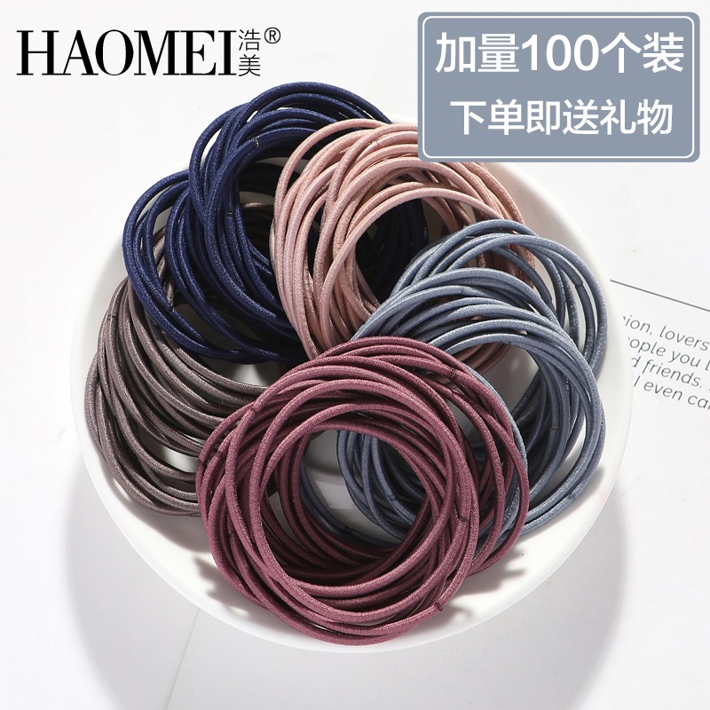 100 root dress tie hair leather tendon hair accessories Mori Hairband holster Hairband Joker Korean ins Net Red Hairband Women