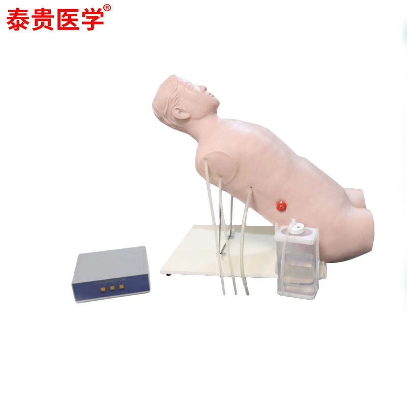 CXC111胸腔闭式引流术训练模型机械呼吸装置气胸及液脓胸闭式引流术护理示教人体模型胸腔穿刺
