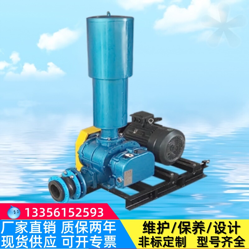 Micro-Porous Aeration Fish Pond Oxygenator Oxidation Blower Three-Blade Roots Blower for Sale Ssr125-150 Model