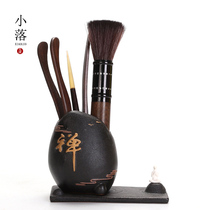 Creative Tea Trail Six-man Zen ceramic pendulum ware Tea With Tea Accessories 6 Gentleman 6 Pieces Tea Clip Tea Spoon